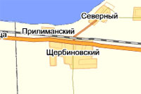Карта Щербиновского района